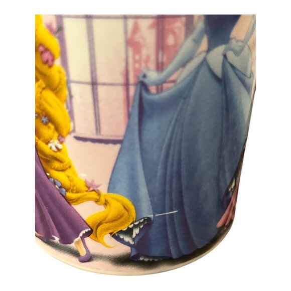 Disney Princess Ceramic Mug With Cinderella Belle Rapunzel & Tiana Graphics Dish - Picture 3 of 6